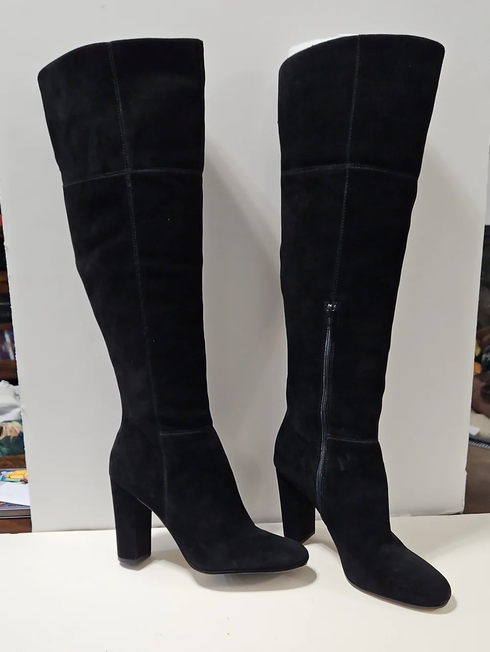 Gianni Bini Black Suede Over-The- Knee Women's Boots